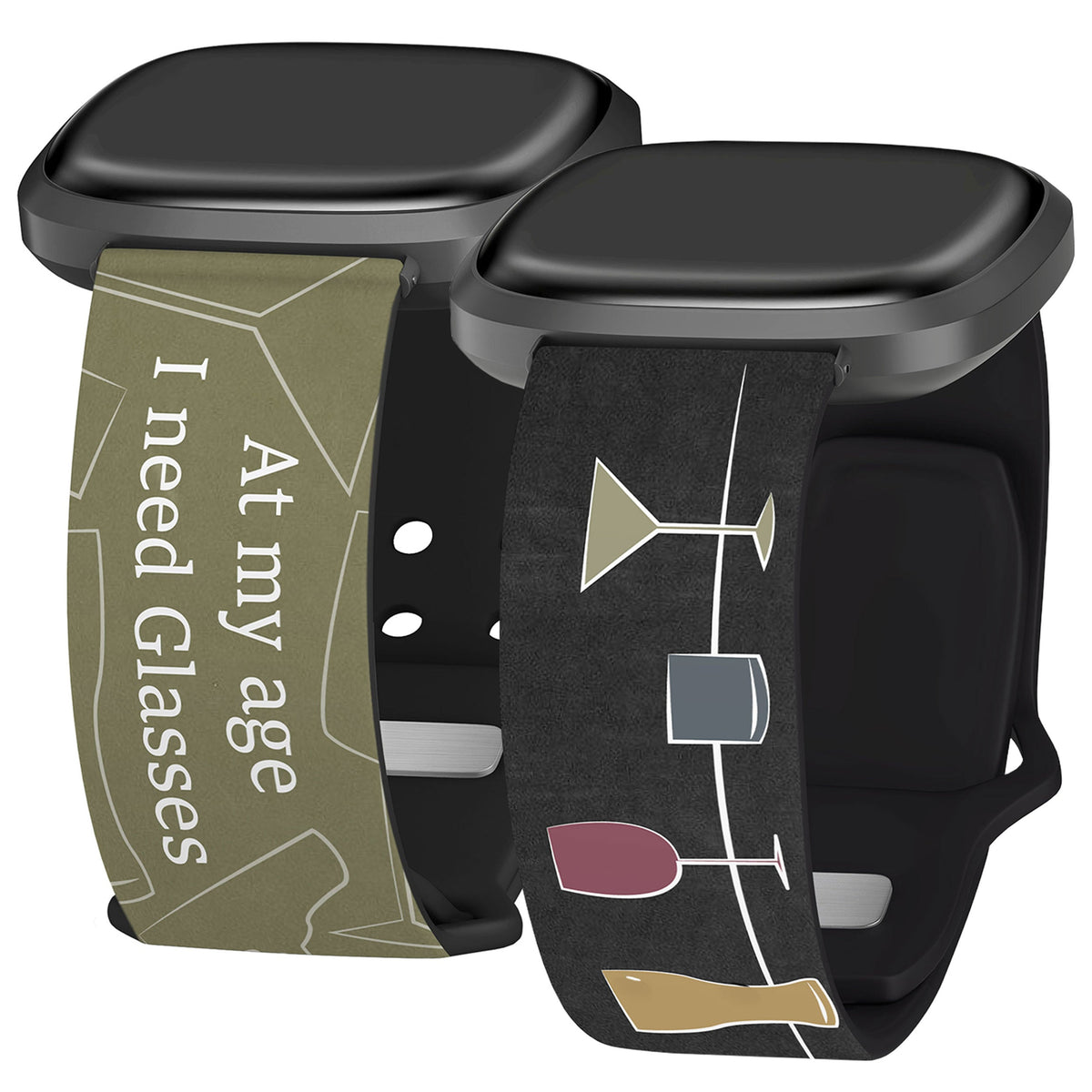 Wine, Beer, & Booze HD Fitbit Versa 3 & Sense 1 Watch Band