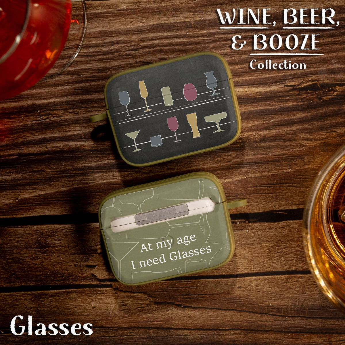 Wine, Beer, & Booze HDX Apple AirPods Pro 1 & 2 Case Cover