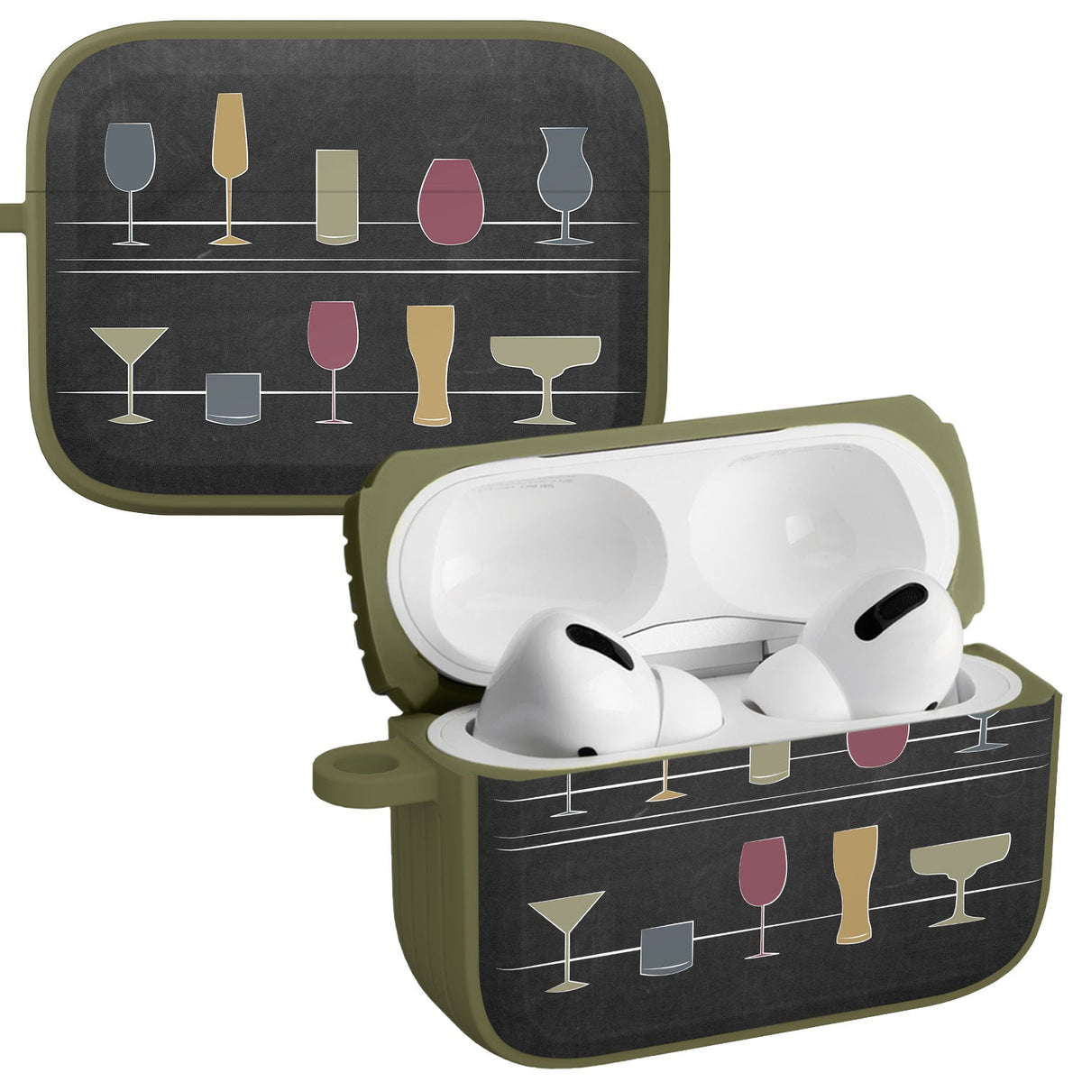 Wine, Beer, & Booze HDX Apple AirPods Pro 1 & 2 Case Cover