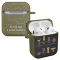 Wine, Beer, & Booze HDX Apple AirPods Gen 1 & 2 Case Cover - Arleathercraft Glasses
