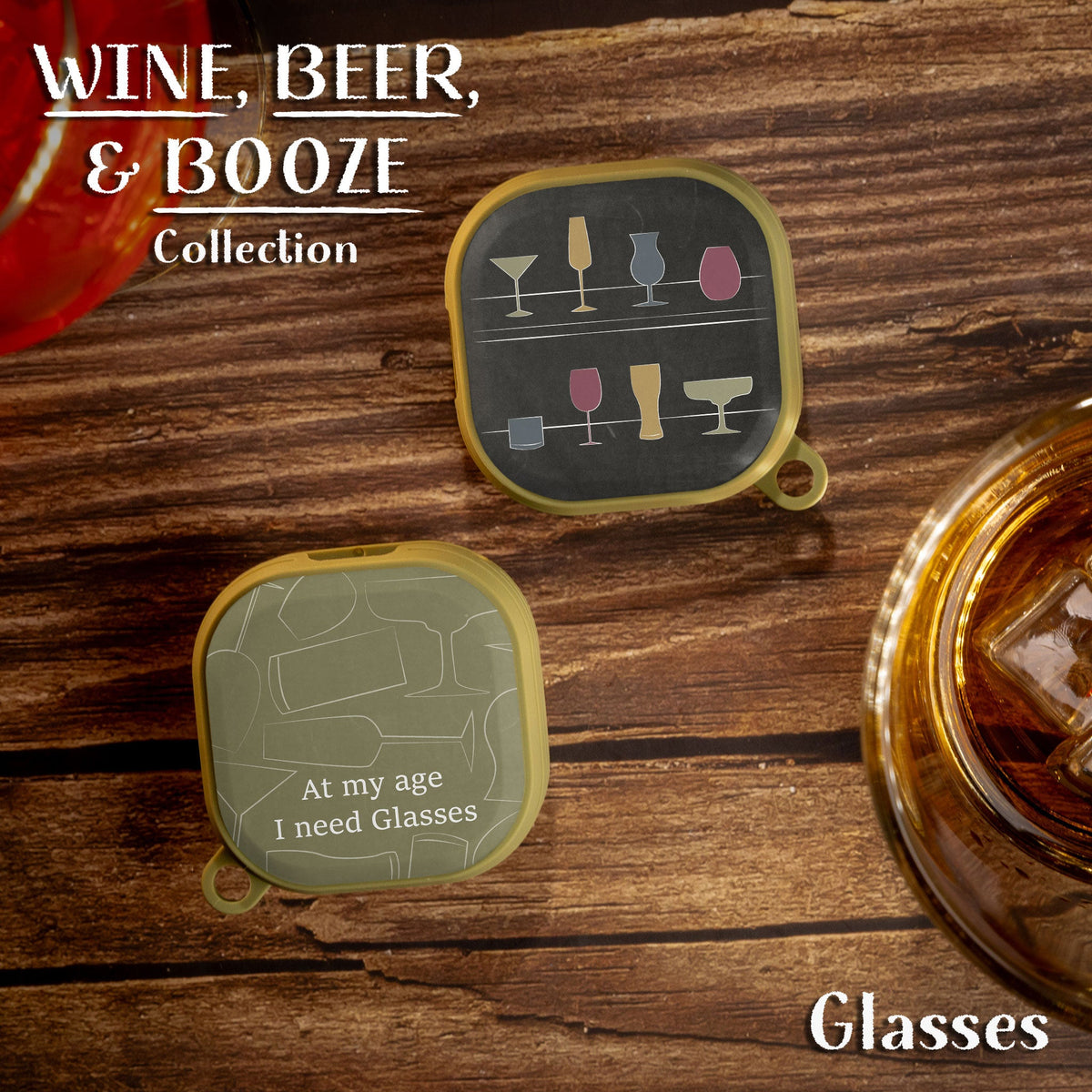 Wine, Beer, & Booze HDX Samsung Galaxy Buds Pro & Buds Live Case Cover