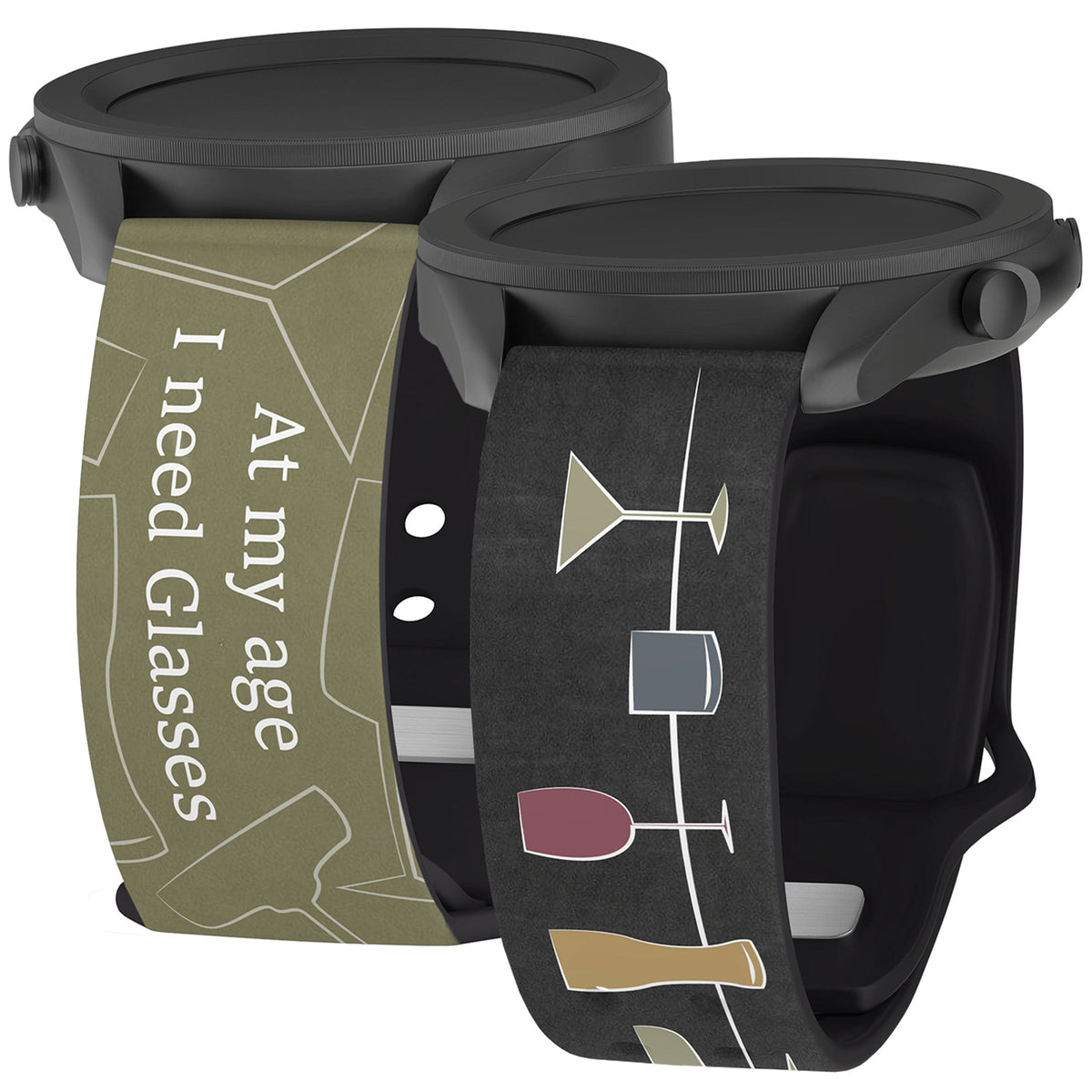 Wine, Beer, & Booze HD  Watchband for Samsung, Garmin, Fossil, and More