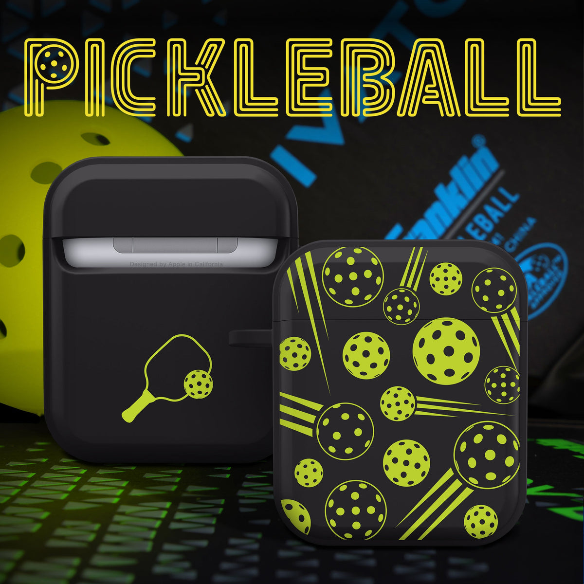 Pickleball HDX Apple AirPods Gen 1 & 2 Case Cover