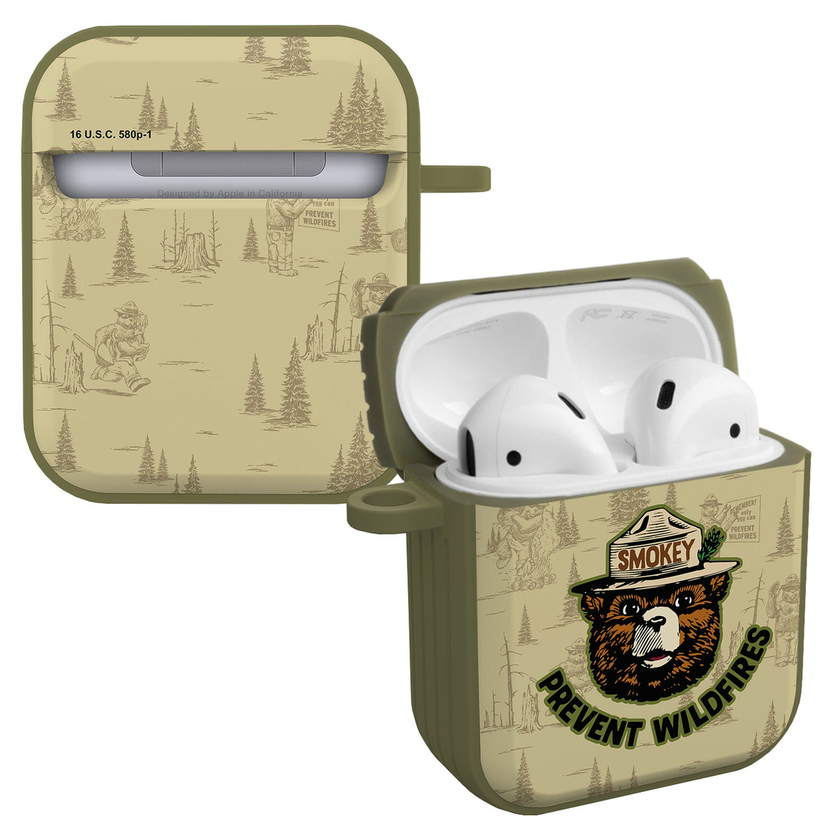 Smokey Bear Classic HDX Apple AirPods Gen 1 & 2 Case Cover