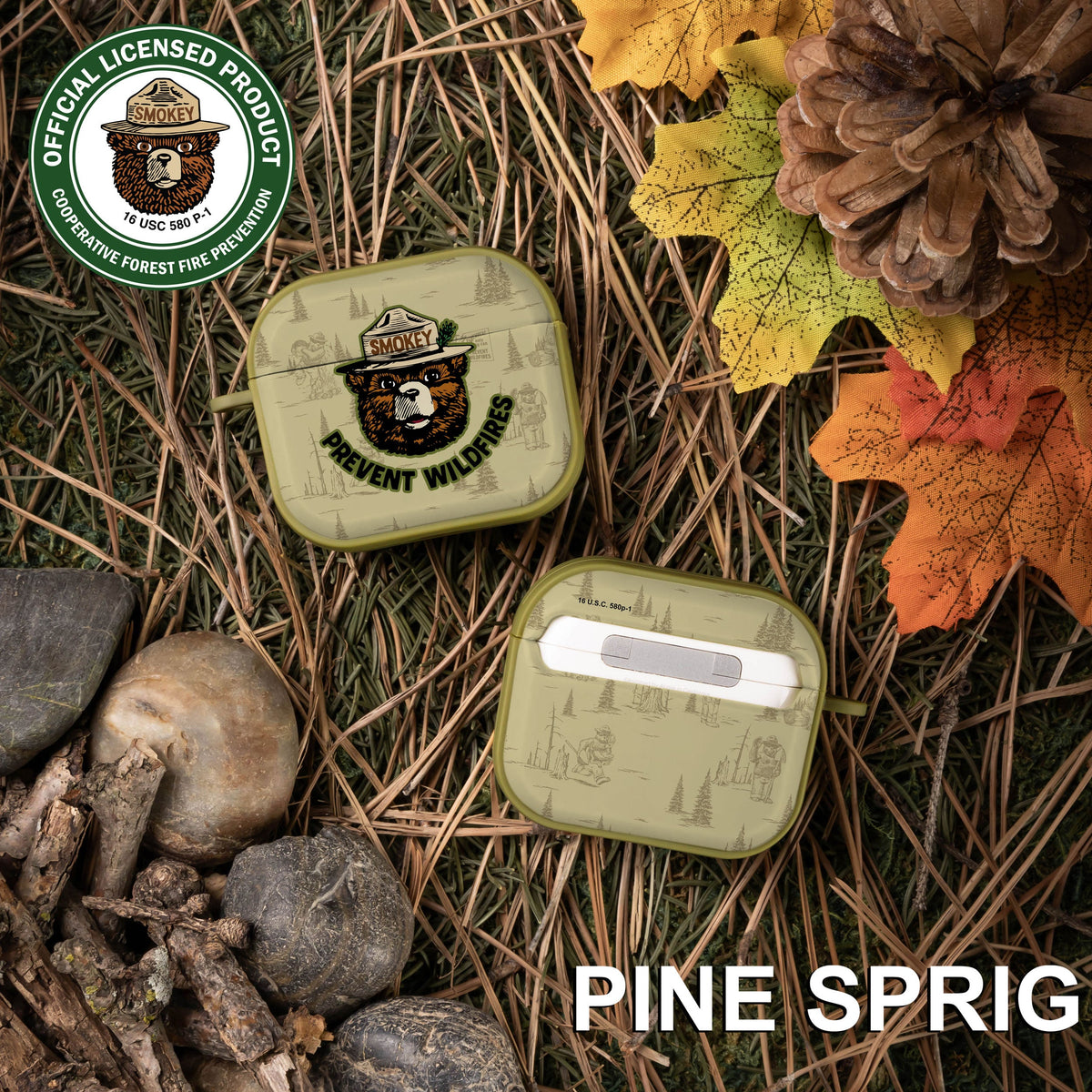 Smokey Bear Classic HDX Apple AirPods Gen 3 Case Cover