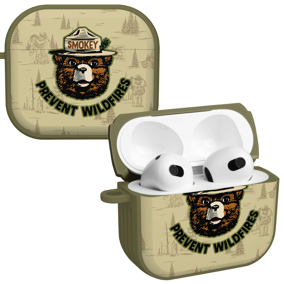 Smokey Bear Classic HDX Apple AirPods Gen 3 Case Cover