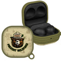 Smokey Bear Classic HDX Samsung Galaxy Buds Pro & Buds Live Case Cover - Arleathercraft Pine Sprig