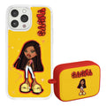 Bratz® Passion For Fashion HD Apple iPhone 14 Mag-Safe Phone Case and AirPods Pro Combo Package - Arleathercraft Sasha / iPhone 14 Pro Max