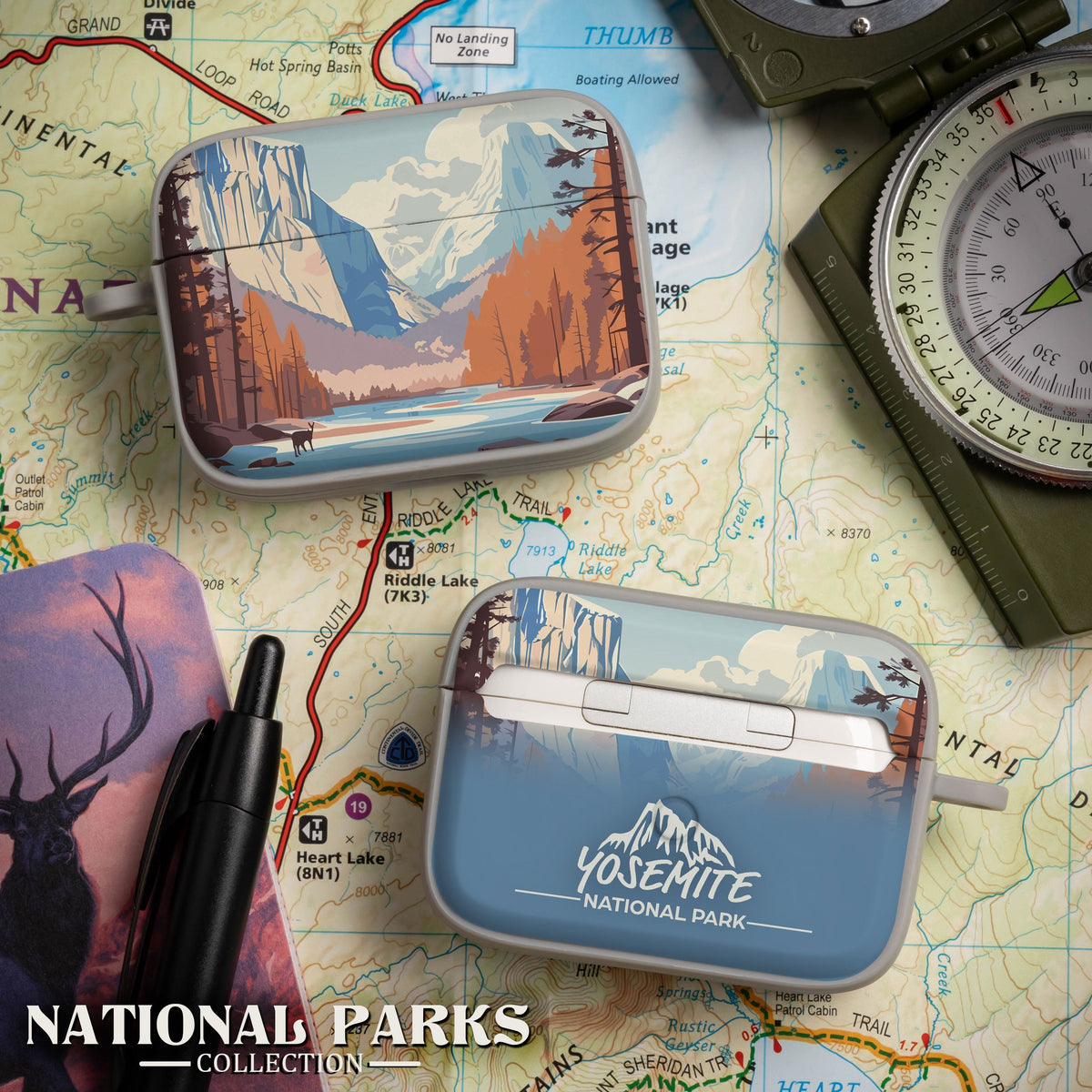 National Parks Yosemite HDX Apple Airpods Pro 1 & 2 Case Cover