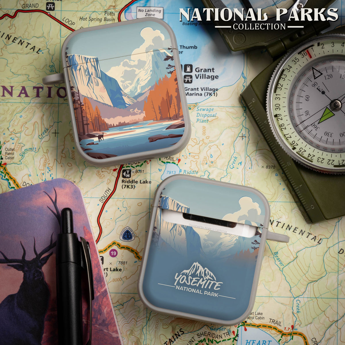 National Parks Yosemite HDX Apple Airpods Gen 1 & 2 Case Cover