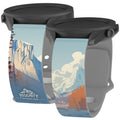 National Parks Yosemite HD Watchband for Samsung, Garmin, Fossil, and More - Arleathercraft Yosemite / 20mm / Short