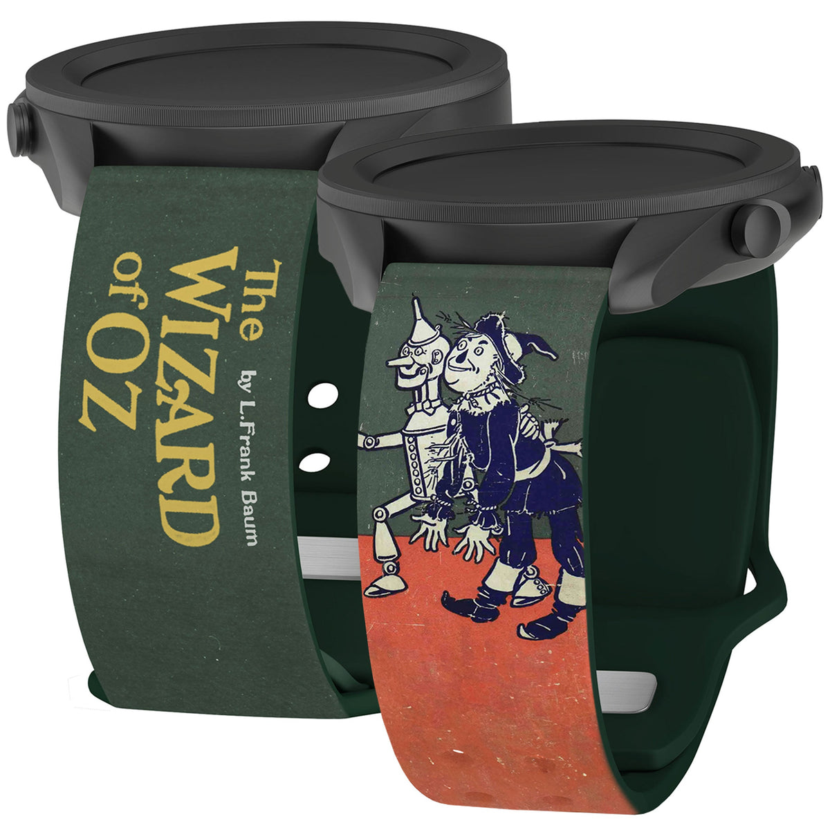 Classic Books HD Samsung Galaxy Watch 4-7 Watch Band - Arleathercraft The Wizard of Oz L. Frank Baum / Short