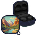National Parks Zion HDX Samsung Galaxy Buds Pro & Buds Live Case Cover - Arleathercraft Zion