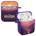 National Parks Great Smoky Mountains HDX Apple Airpods Gen 1 & 2 Case Cover - Arleathercraft Great Smoky Mountains