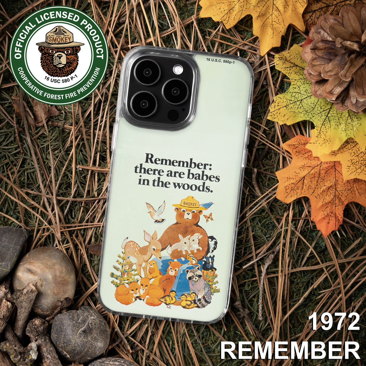 Smokey Bear Classic HD Apple iPhone 13 Series Mag-Safe Phone Case