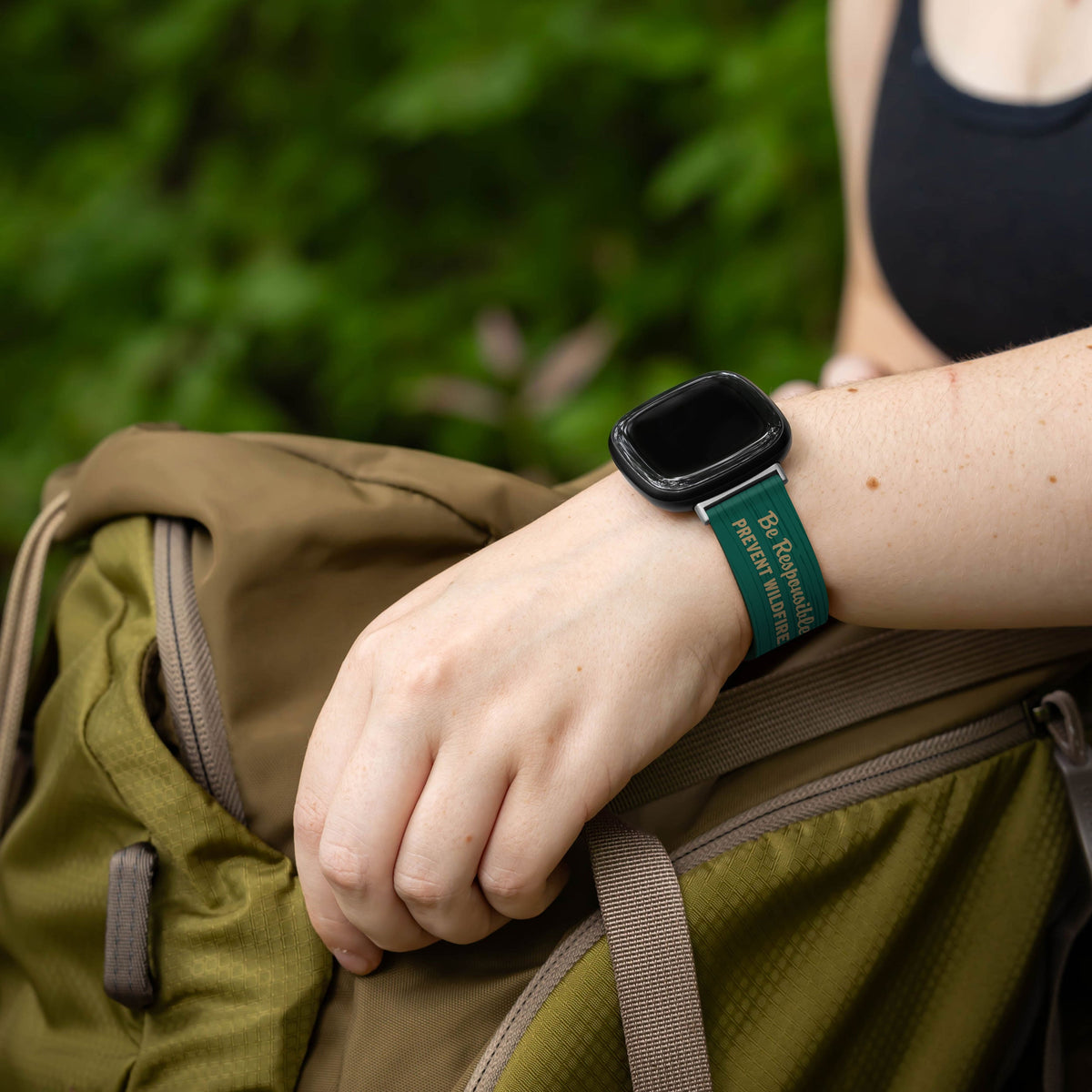 Smokey Bear Classic HD Fitbit Versa 3 & Sense Watch Band