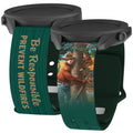 Smokey Bear Classic HD Watchband for Samsung, Garmin, Fossil, and More - Arleathercraft Be Responsible / 20mm / Short