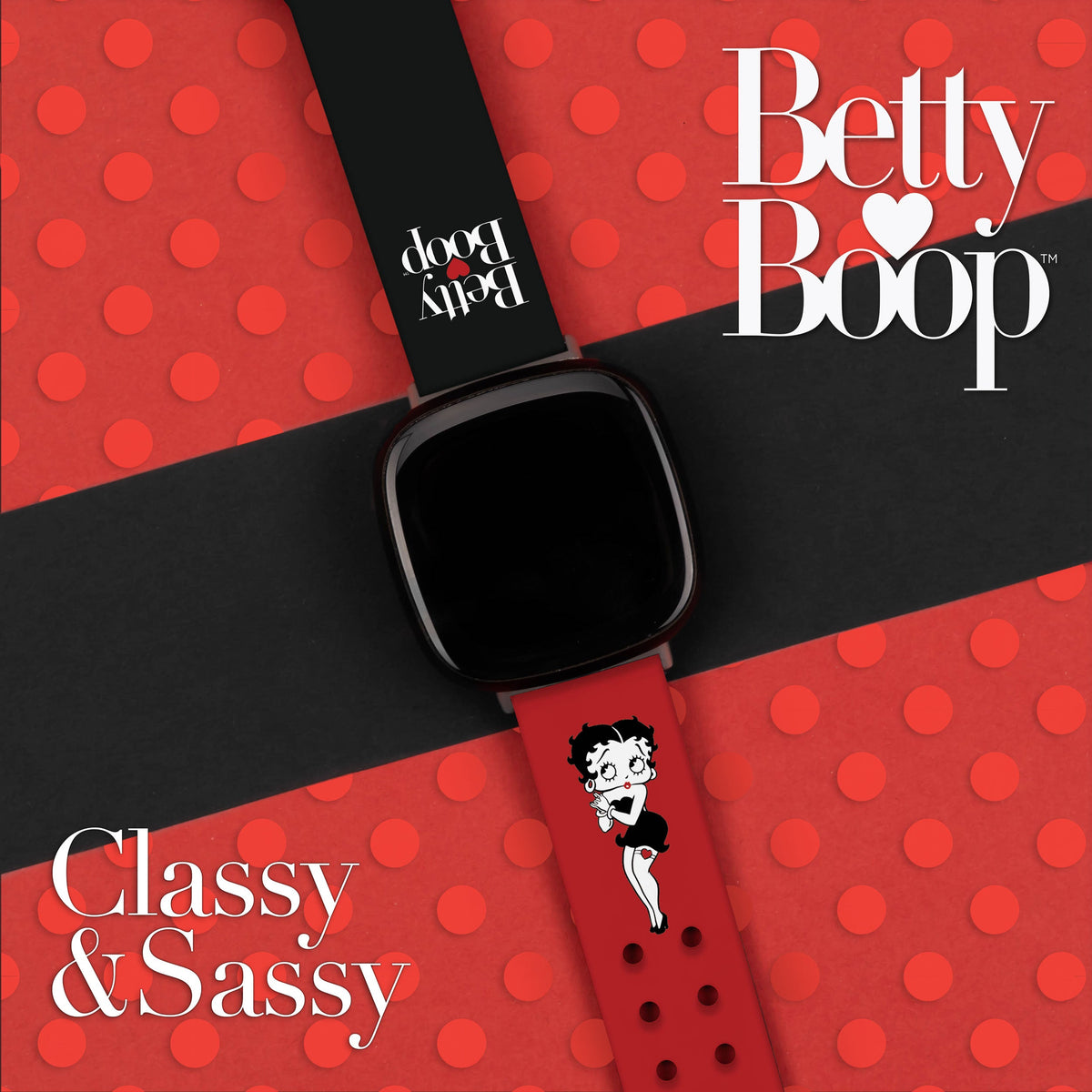 Betty Boop Classic HD Fitbit Versa 3 and Sense 1 Watch Band