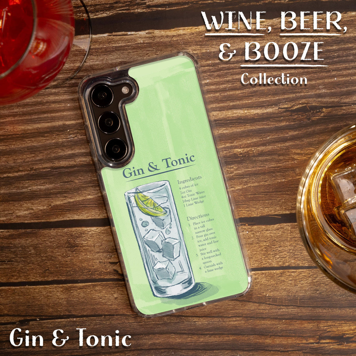 Wine, Beer, & Booze HD Samsung Galaxy S21 Phone Case