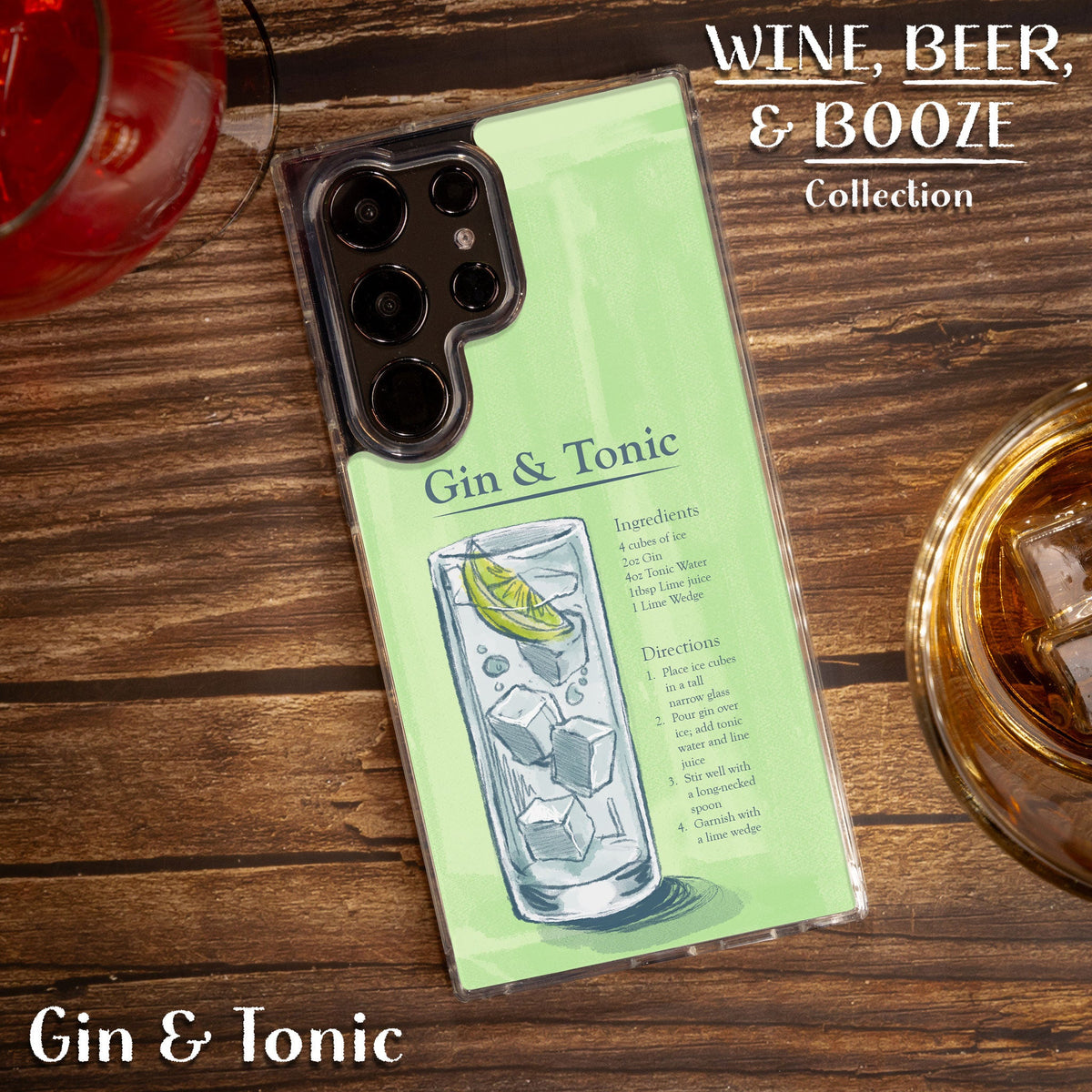 Wine, Beer, & Booze HD Samsung Galaxy S21 Phone Case
