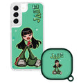 Bratz® Passion For Fashion HD Samsung Galaxy S21 Series and Buds Pro Combo Package - Arleathercraft Jade / Galaxy S21 Plus