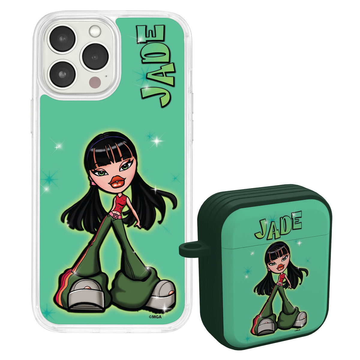 Bratz® Passion For Fashion HD Apple iPhone 13 Mag-Safe Phone Case and AirPods Gen 1 & 2 Combo Package