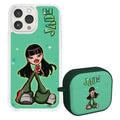 Bratz® Passion For Fashion HD Apple iPhone 13 Mag-Safe Phone Case and AirPods Gen 3 Combo Package - Arleathercraft Jade / iPhone 13 Pro Max
