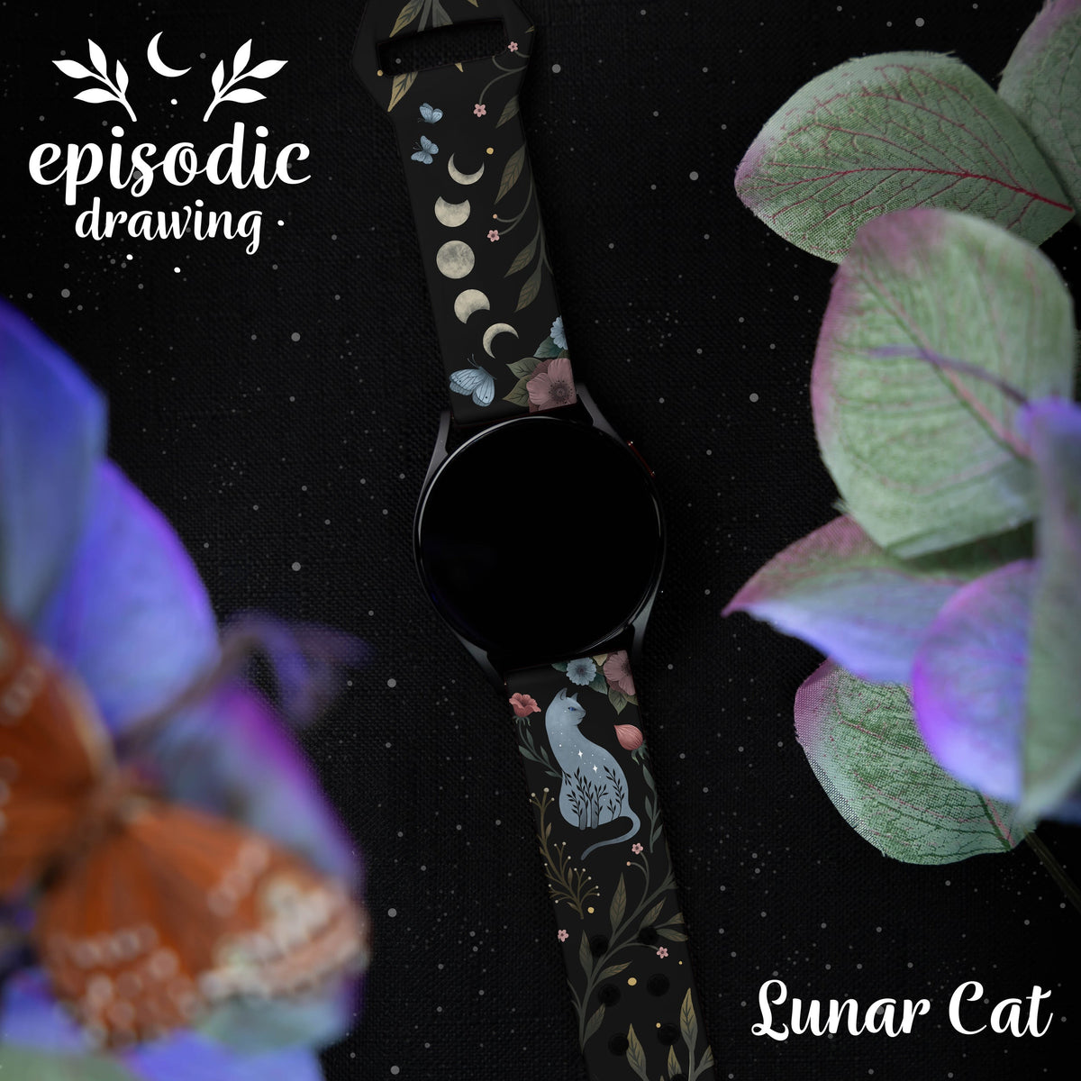 Episodic Drawing Enchanted Collection HD  Watchband for Samsung, Garmin, Fossil, and More