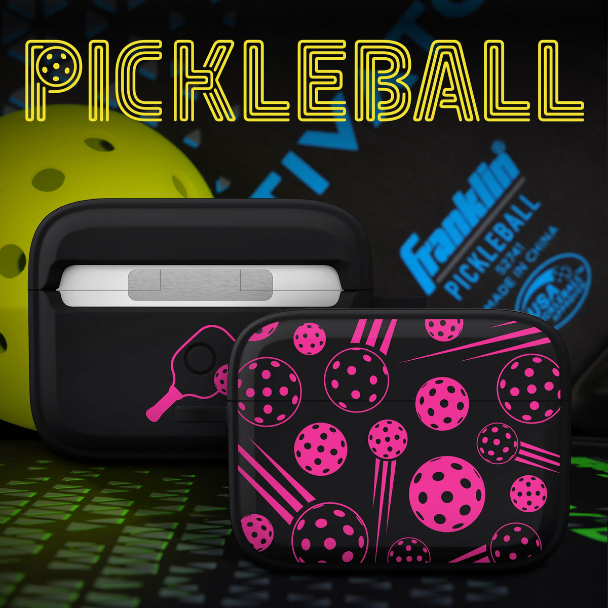 Pickleball HDX Apple AirPods Pro 1 & 2 Case Cover