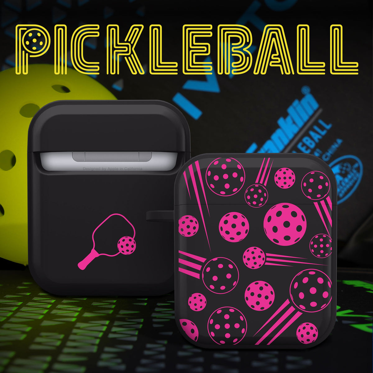 Pickleball HDX Apple AirPods Gen 1 & 2 Case Cover