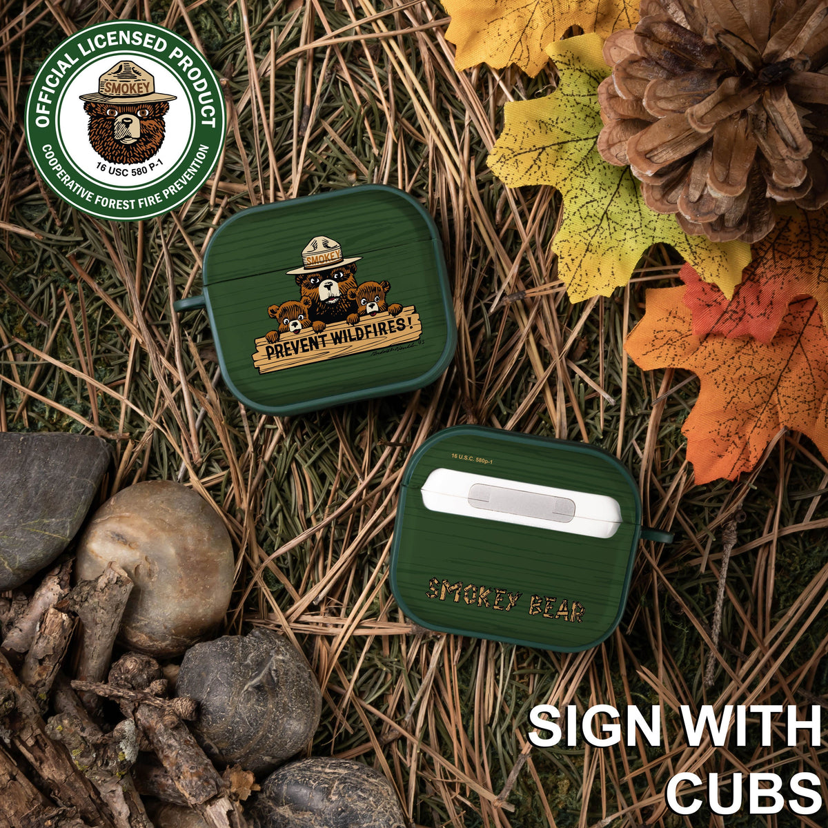 Smokey Bear Classic HDX Apple AirPods Gen 3 Case Cover