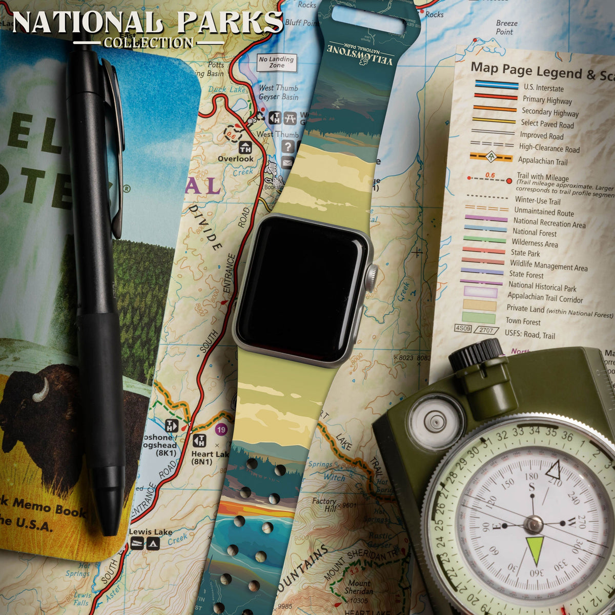 National Parks Yellowstone HD Apple Watch Band