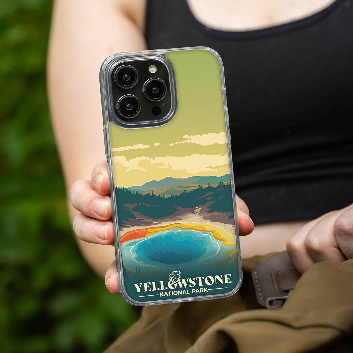 National Parks Yellowstone HD Apple iPhone 16 Mag-Safe Phone Case