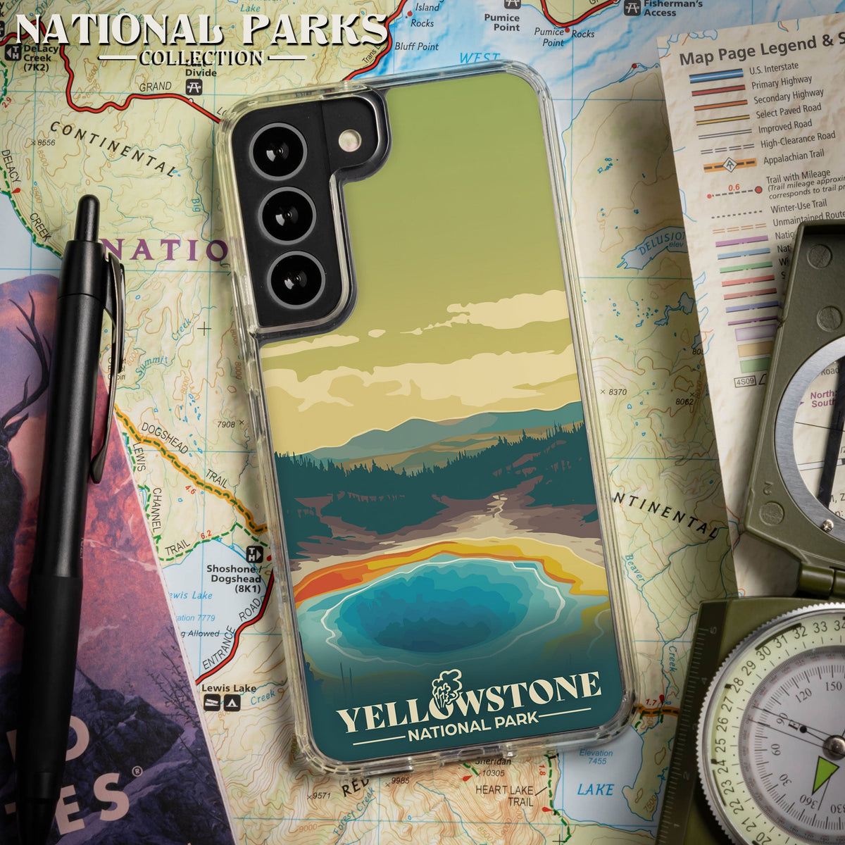 National Parks Yellowstone HD Samsung Galaxy S21 Phone Case