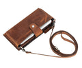 Lozan Strap Leather Crossbody Wallet