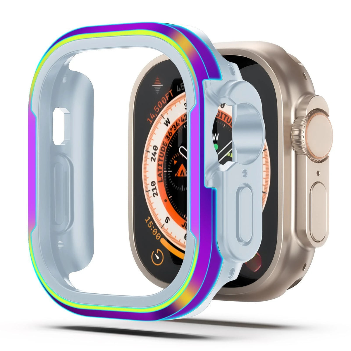 Aluminum Alloy Case for Apple Watch ultra 2 Series 9 8 7 6 5 4 3 2 1 SE