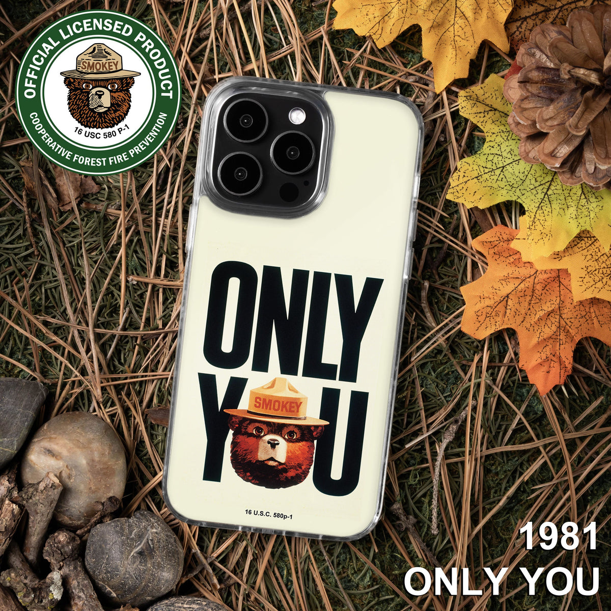 Smokey Bear Classic HD Apple iPhone 12 Series Mag-Safe Phone Case