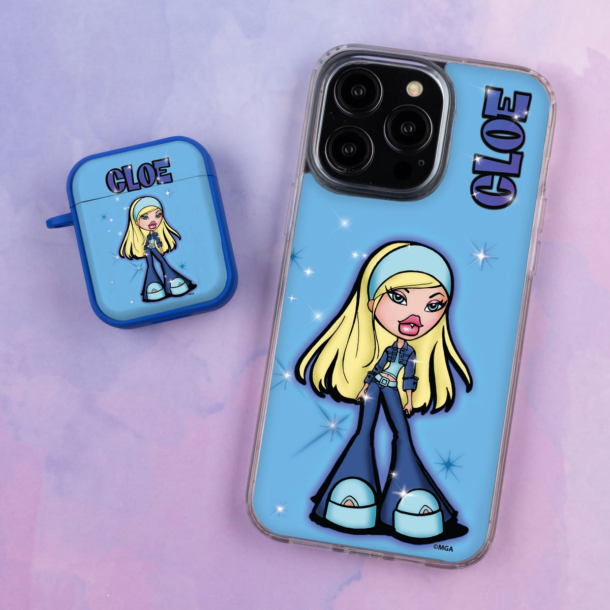 Bratz® Passion For Fashion HD Apple iPhone 14 Mag-Safe Phone Case and AirPods Gen 1 & 2 Combo Package