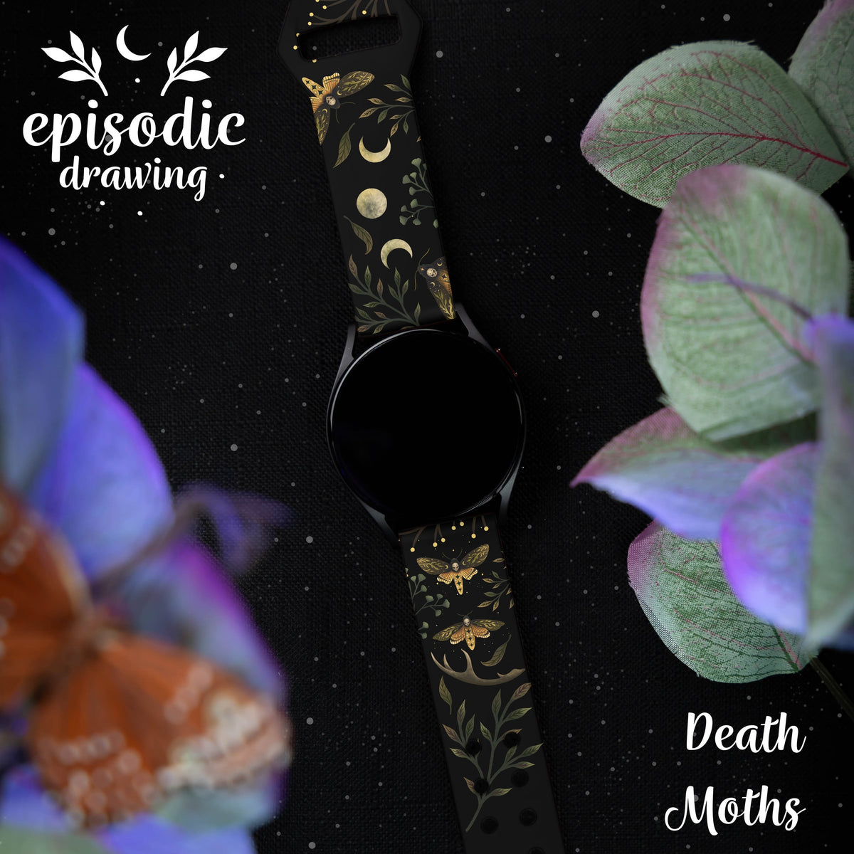 Episodic Drawing Enchanted Collection HD  Watchband for Samsung, Garmin, Fossil, and More