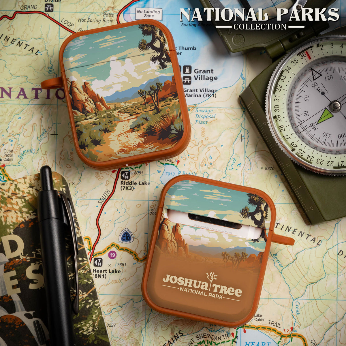 National Parks Joshua Tree HDX Apple Airpods Gen 1 & 2 Case Cover
