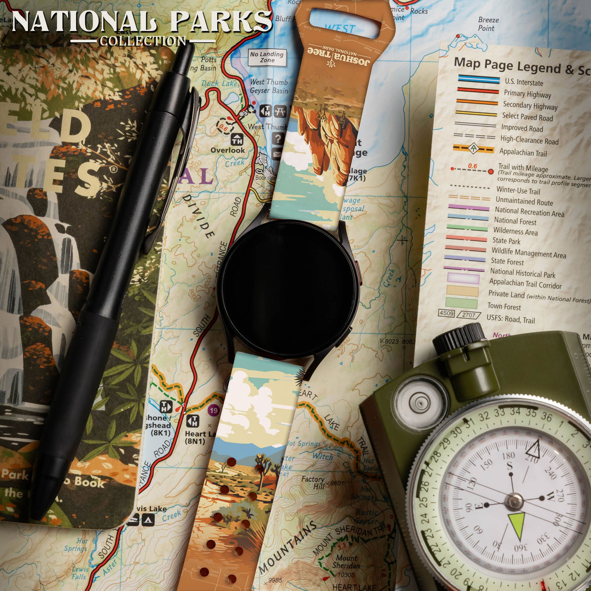 National Parks Joshua Tree HD  Watchband for Samsung, Garmin, Fossil, and More