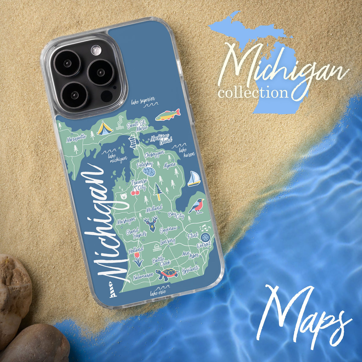 Michigan HD Apple iPhone 13 Series Mag-Safe Phone Case