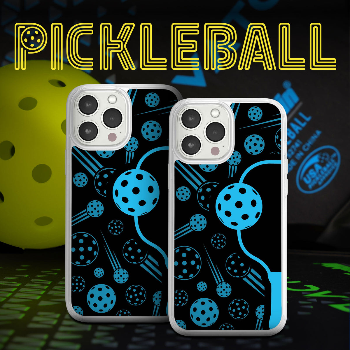 Pickleball HD Apple iPhone 14 Series Mag-Safe Phone Case
