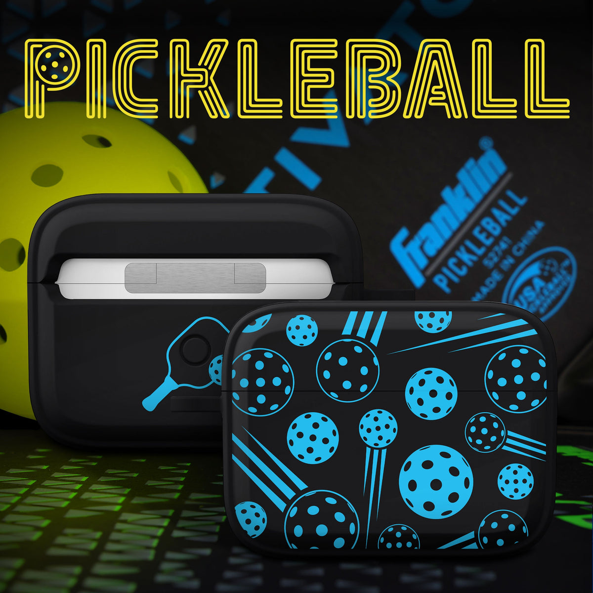 Pickleball HDX Apple AirPods Pro 1 & 2 Case Cover