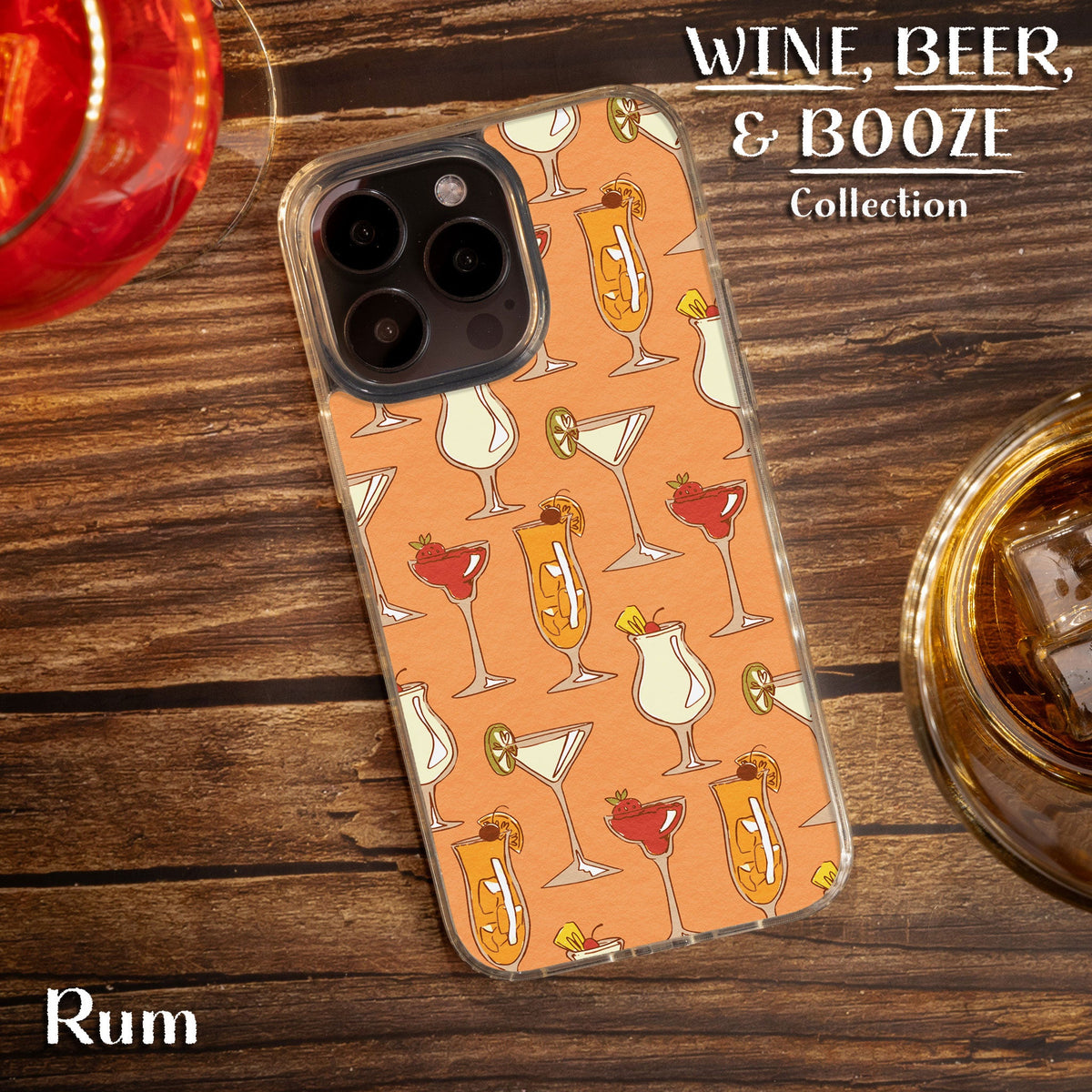 Wine, Beer, & Booze HD Apple iPhone 13 Series Mag-Safe Phone Case