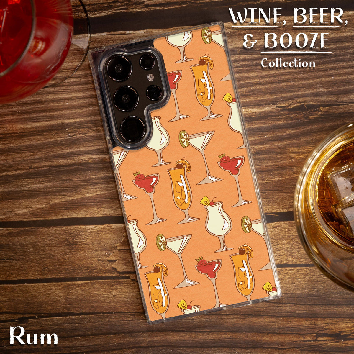 Wine, Beer, & Booze HD Samsung Galaxy S21 Phone Case