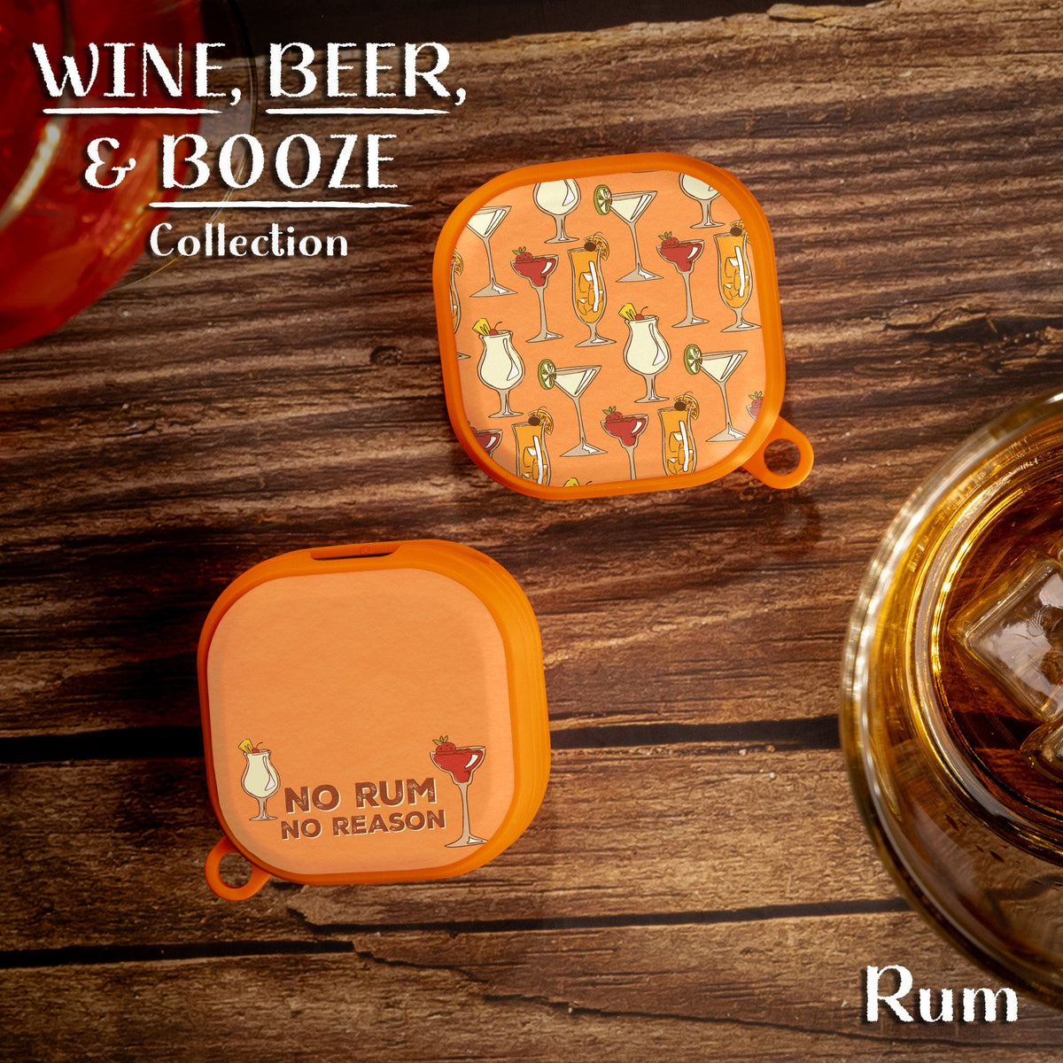 Wine, Beer, & Booze HDX Samsung Galaxy Buds Pro & Buds Live Case Cover