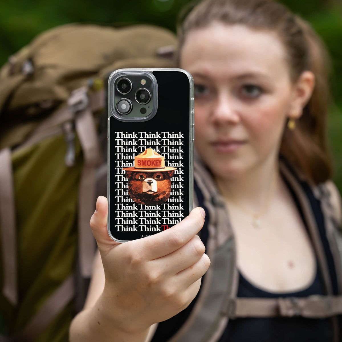 Smokey Bear Classic HD Apple iPhone 15 Series Mag-Safe Phone Case