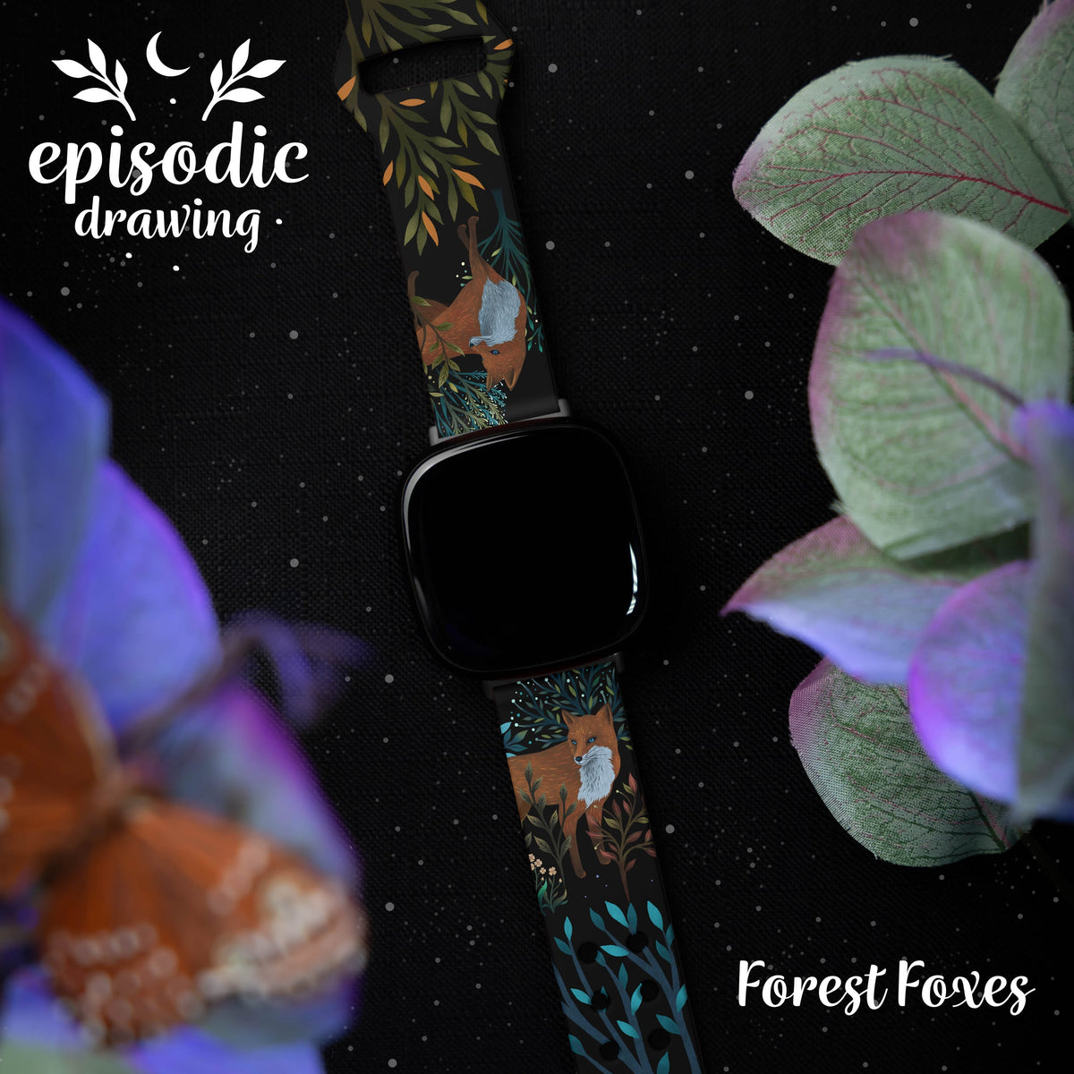Episodic Drawing Enchanted Collection HD Fitbit Versa 3 & Sense 1 Watch Band