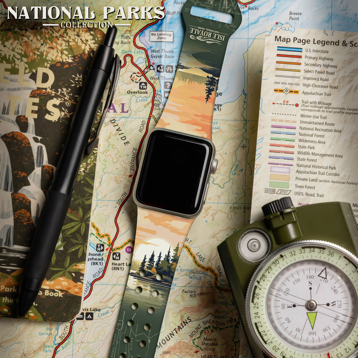 National Parks Isla Royale HD Apple Watch Band